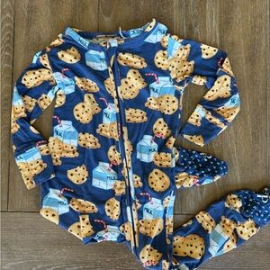 Posh Peanut Blue Cookie & Milk One-Piece Pajama